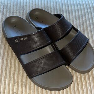 Reef Men's Oasis Double up Dark Brown Slide Sandals